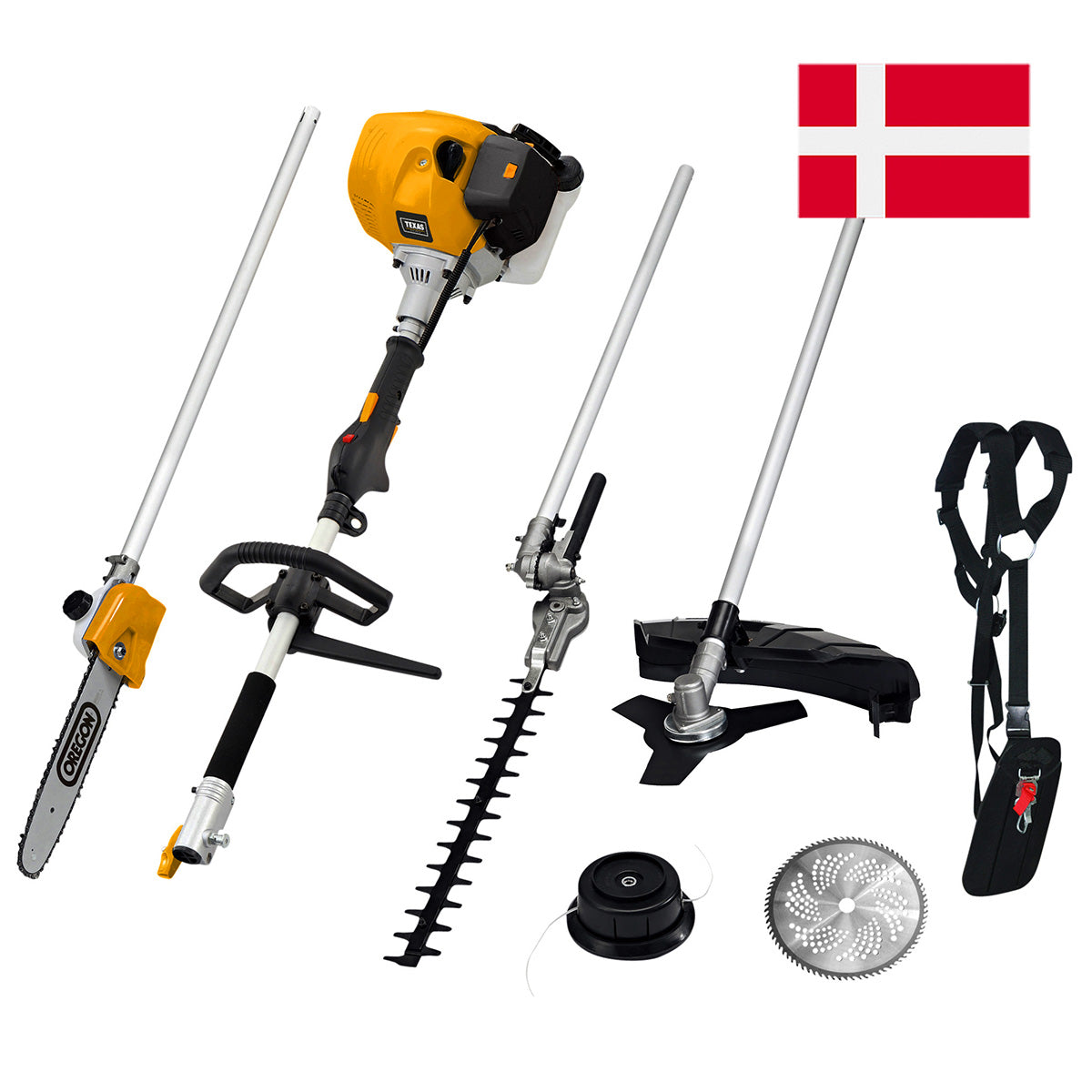 Desbrozadora multiusos de gasolina 5-en-1 BCU52M