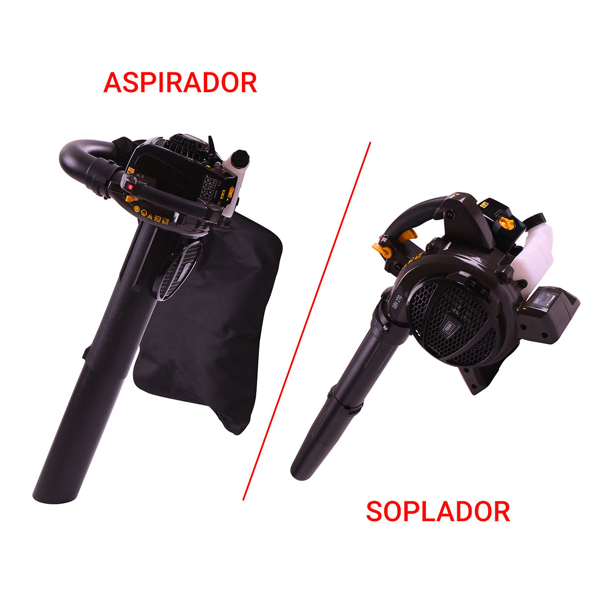 Soprador e aspirador de folhas a gasolina GBV270